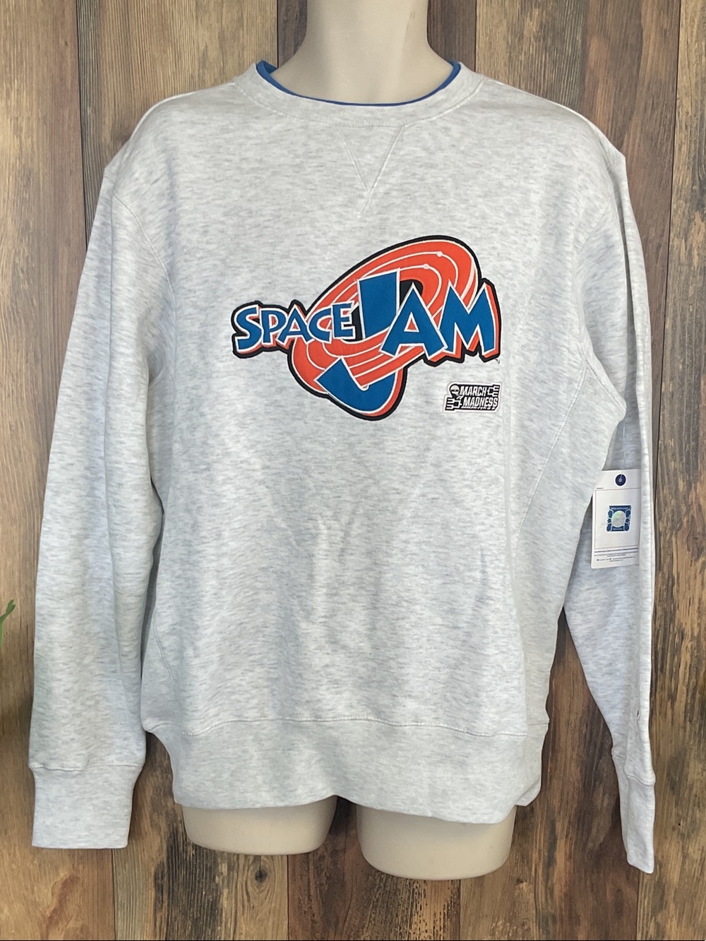 Champion Space Jam NCAA March Madness Logo Crewneck Sweatshirt NWT